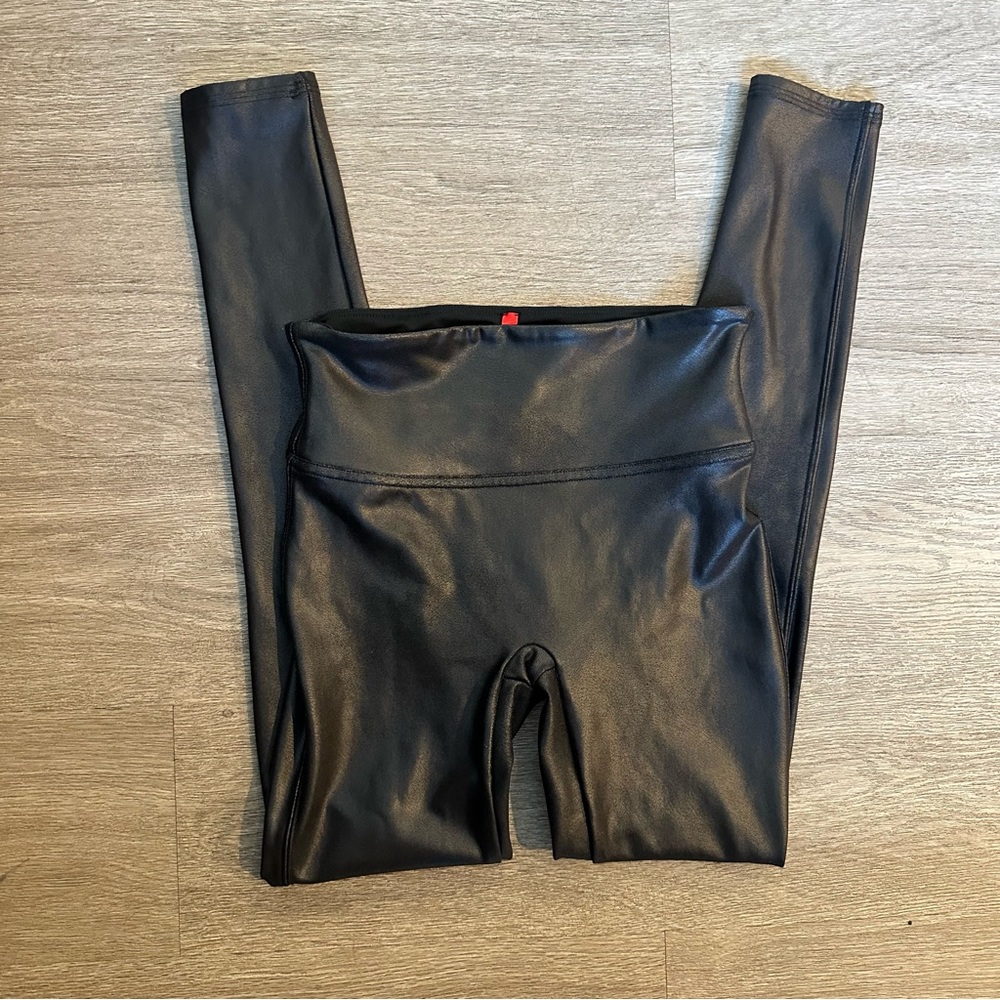 SPANXshape Faux Leather Leggings
